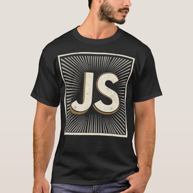 Javascript Retro Programming tshirt  (Front)