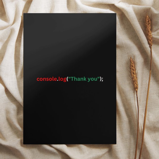 Javascript Thank you card (Creator Uploaded)