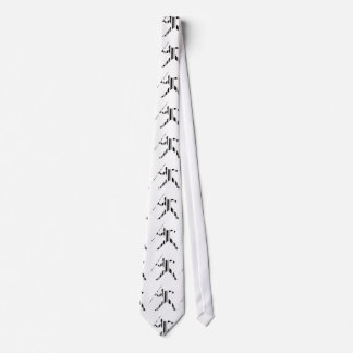 JAVELIN BAR CODE Sports Track and Field Pattern Tie