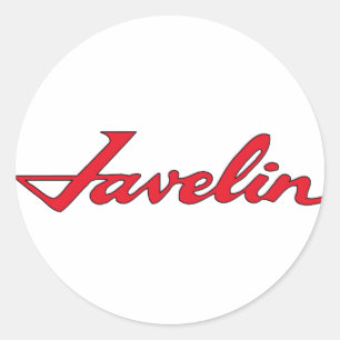 Javelin Emblem Classic Round Sticker