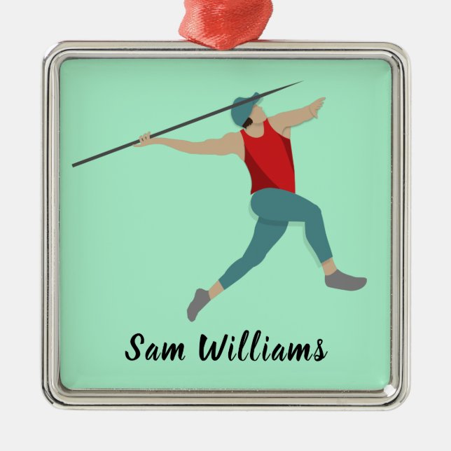 Javelin Metal Tree Decoration (Front)