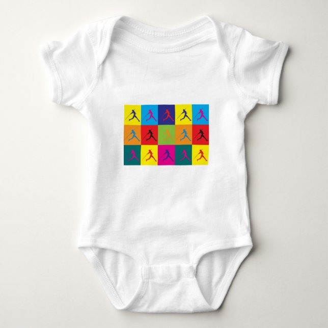 Javelin Pop Art Baby Bodysuit (Front)