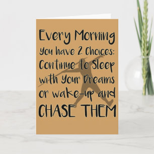 Javelin Throw Inspirational Card