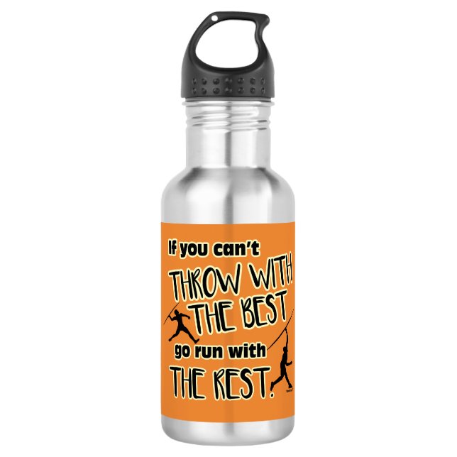 Javelin Throw With The Best- Water Bottle (Front)