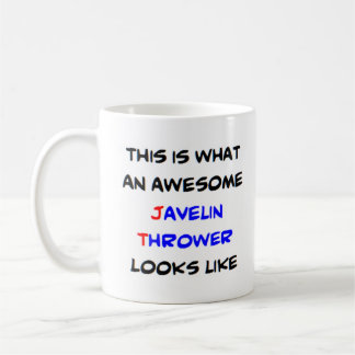 javelin thrower, awesome coffee mug