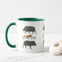 Javelina Family Portrait Desert Animals