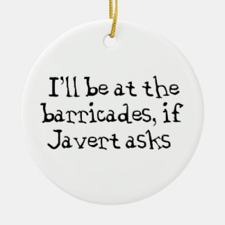 Javert Les Miserables Ceramic Tree Decoration