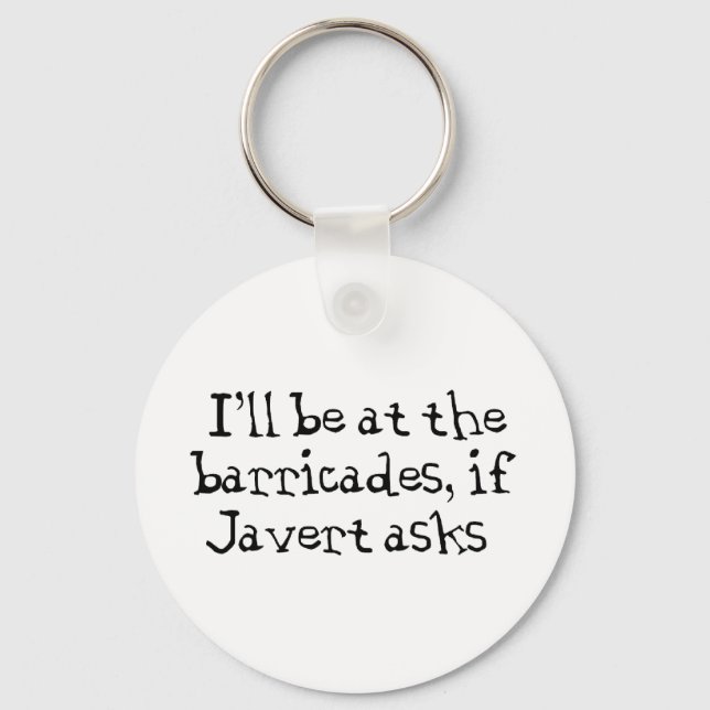 Javert Les Miserables Key Ring (Front)