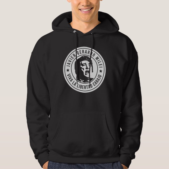 Javier Milei Viva La Libertad Carajo Seal Hoodie (Front)