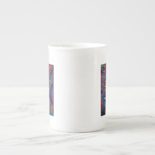 Jaw-some Shark Graffiti Bone China Mug
