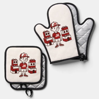 Jawad and hadi oven mitt & pot holder set
