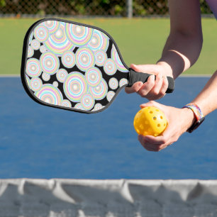 Jawbreaker Slice Candy Seamless Pattern Pickleball Paddle