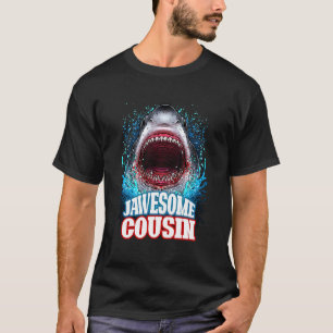 Jawesome Cousin Family Group Matching Great White T-Shirt