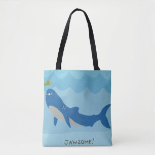Jawesome Shark Tote Bag