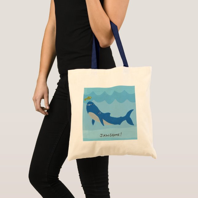 Jawesome Shark Tote Bag (Front (Product))