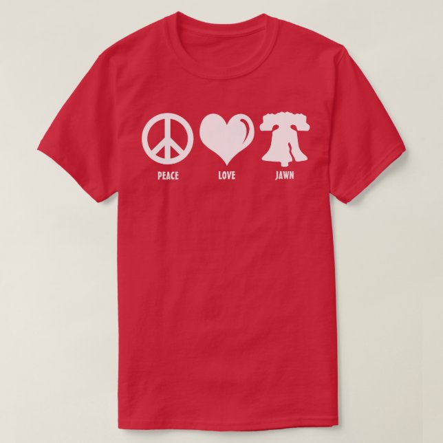 Jawn Philly Liberty Bell Brotherly Love T-Shirt (Design Front)