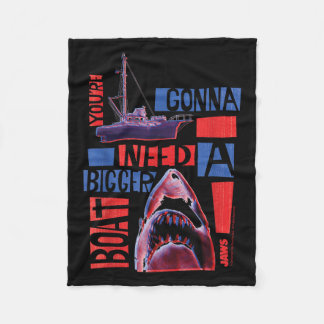 Jaws 2025 Need A Bigger Boat  Fleece Blanket