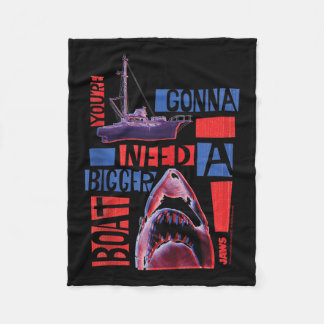 Jaws 2025 Need A Bigger Boat Tank Top  Fleece Blanket