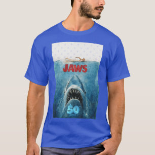 Jaws 50th Anniversary Watercolorribute girl T-Shirt