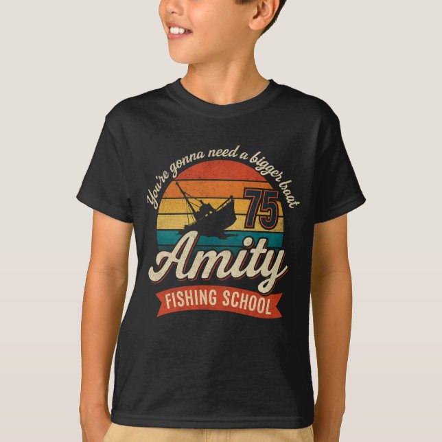JAWS Amity Island Fishing School you’re T-Shirt (Front)