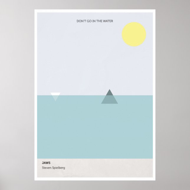 Jaws film movie poster (Front)