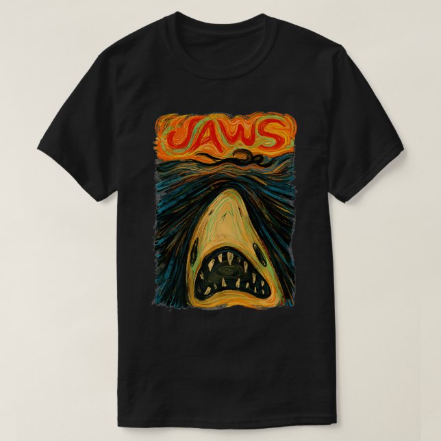 Jaws Scream Portrait Premium  T-Shirt (Design Front)