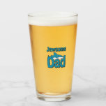 Jawsome Dad Glass<br><div class="desc">Dive into fun and adventure with the "Jawsome Dad" design! This playful and vibrant shark motif brings a splash of oceanic joy to any product it adorns.</div>