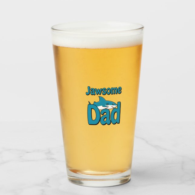 Jawsome Dad Glass (Front Filled)