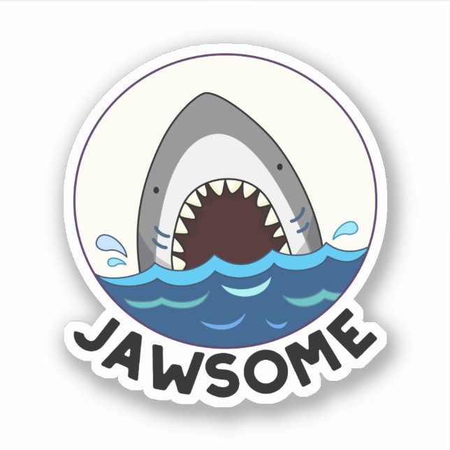 Jawsome Funny Shark Teeth Pun  (Front)