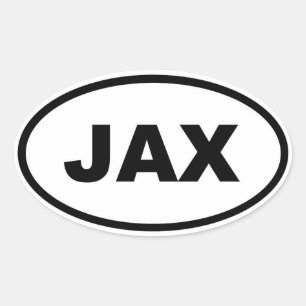 JAX Jacksonville Oval Sticker