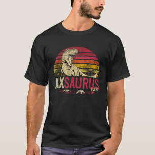 Jax Saurus Funny Personalised Dinosaur T Rex Name T-Shirt