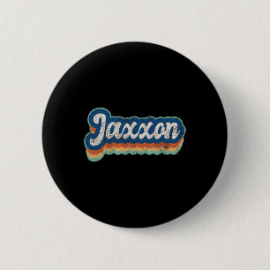 Jaxxon First Name Boy Vintage Style 70s 80s Person 6 Cm Round Badge