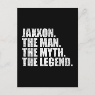 Jaxxon name, Jaxxon The Man The Myth The Legend Postcard