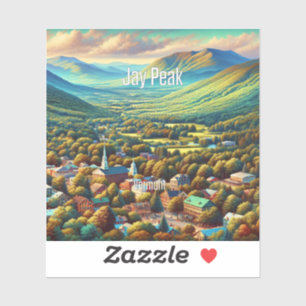 Jay Peak Vermont 3 Inch Vinyl Sticker