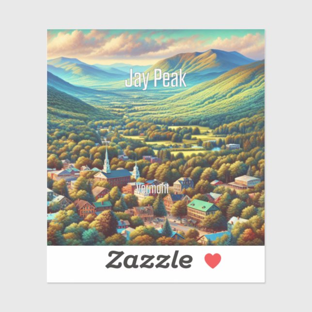 Jay Peak Vermont 3 Inch Vinyl Sticker (Sheet)