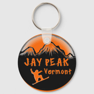 Jay Peak Vermont artistic skier Key Ring