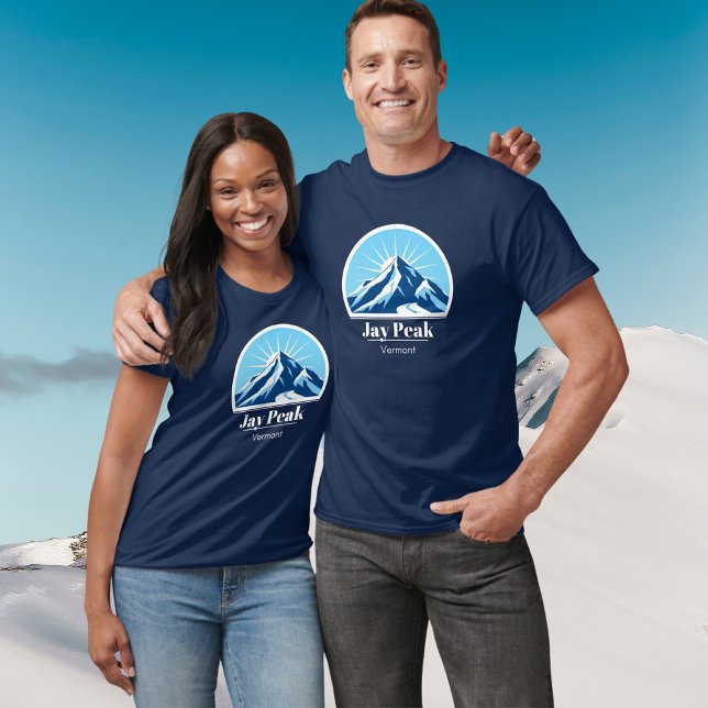 Jay Peak Vermont ski resort vacation blue  T-Shirt (Creator Uploaded)