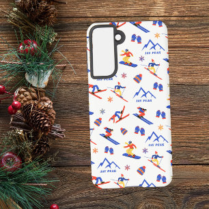 Jay Peak Vermont Ski Snowboard Pattern Samsung Galaxy Case