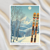 Jay Peak Vermont ski vacation Postcard