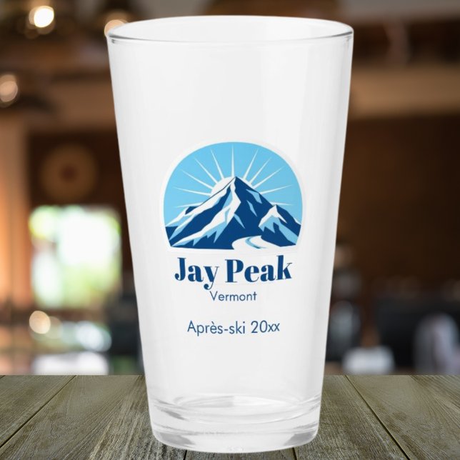 Jay Peak Vermont USA après-ski souvenir beer Glass (Creator Uploaded)