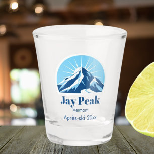 Jay Peak Vermont USA après-ski souvenir Shot Glass