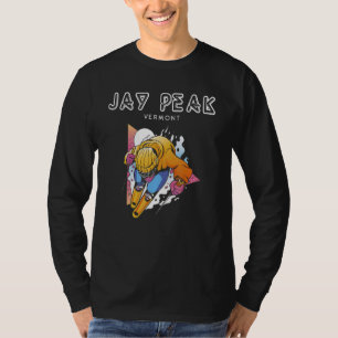Jay Peak Vermont USA Retro Ski T-Shirt