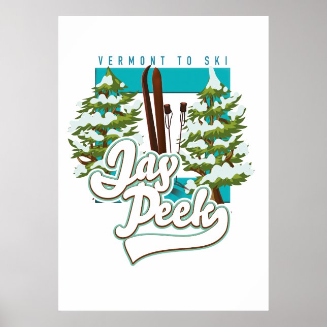 Jay Peek Vermont ski logo Poster (Front)