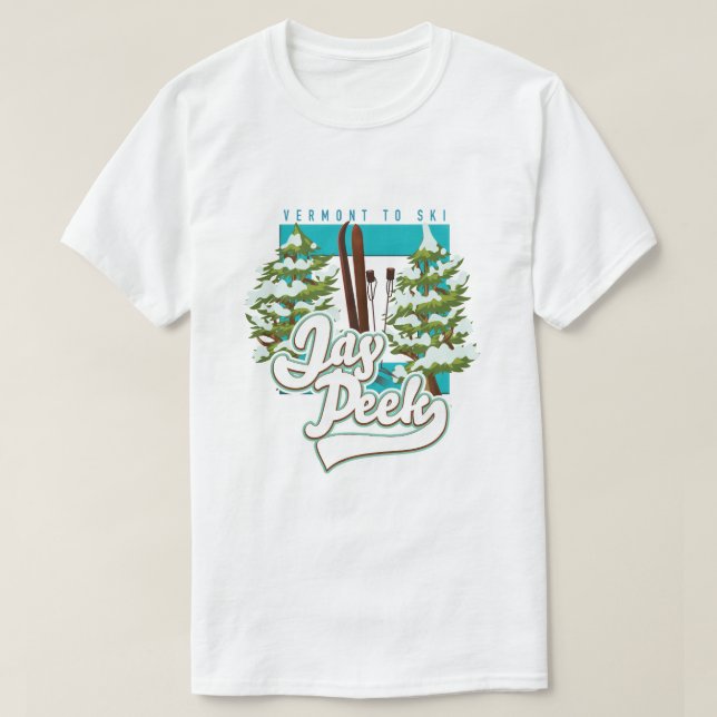 Jay Peek Vermont ski logo T-Shirt (Design Front)