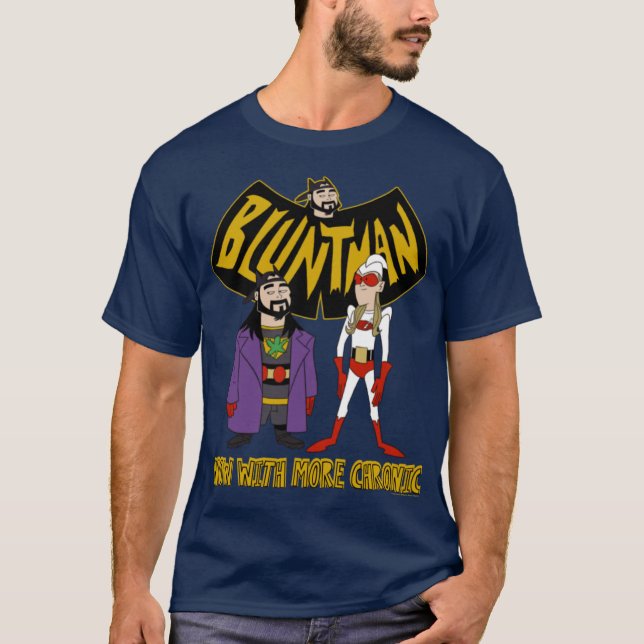 Jay Silent Bob Bluntman Now With More Chronic Post T-Shirt (Front)