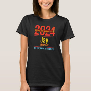 Jay Vermont VT Total Solar Eclipse 2024 4 Premiu T-Shirt