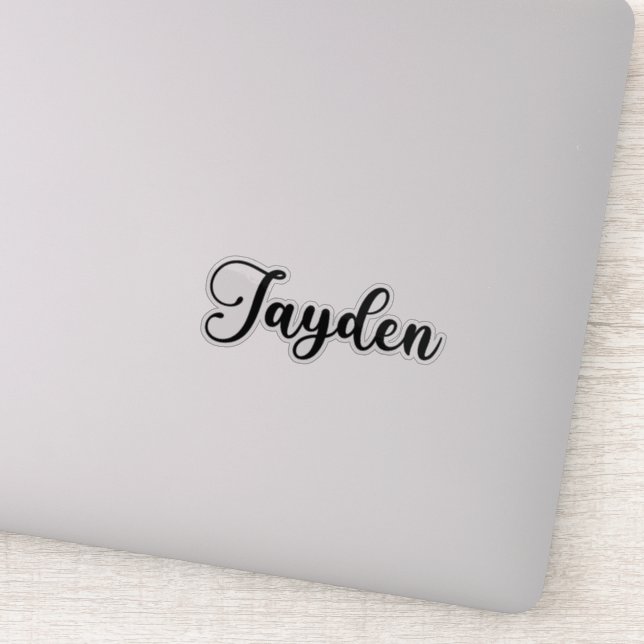 Jayden Name - Handwritten Calligraphy (Detail)