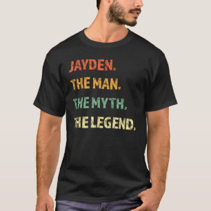 Jayden The Man The Myth The Legend Personalised Na T-Shirt