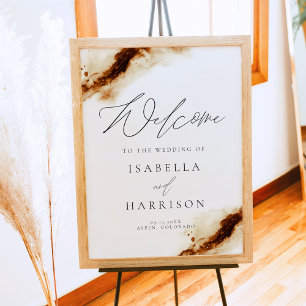 JAYLA Boho Terracotta Rust Wedding Welcome Poster