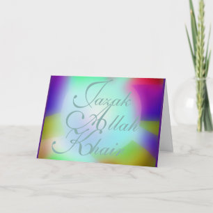 Jazak-Allah-Khair Islamic Thank You Card